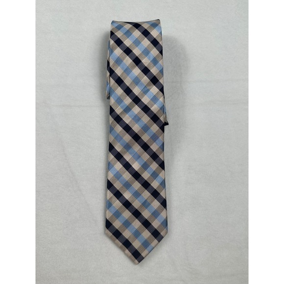 J.S. Bank Other - J.S. Bank Classic Collection Plaid Necktie Men's LT BLU P
